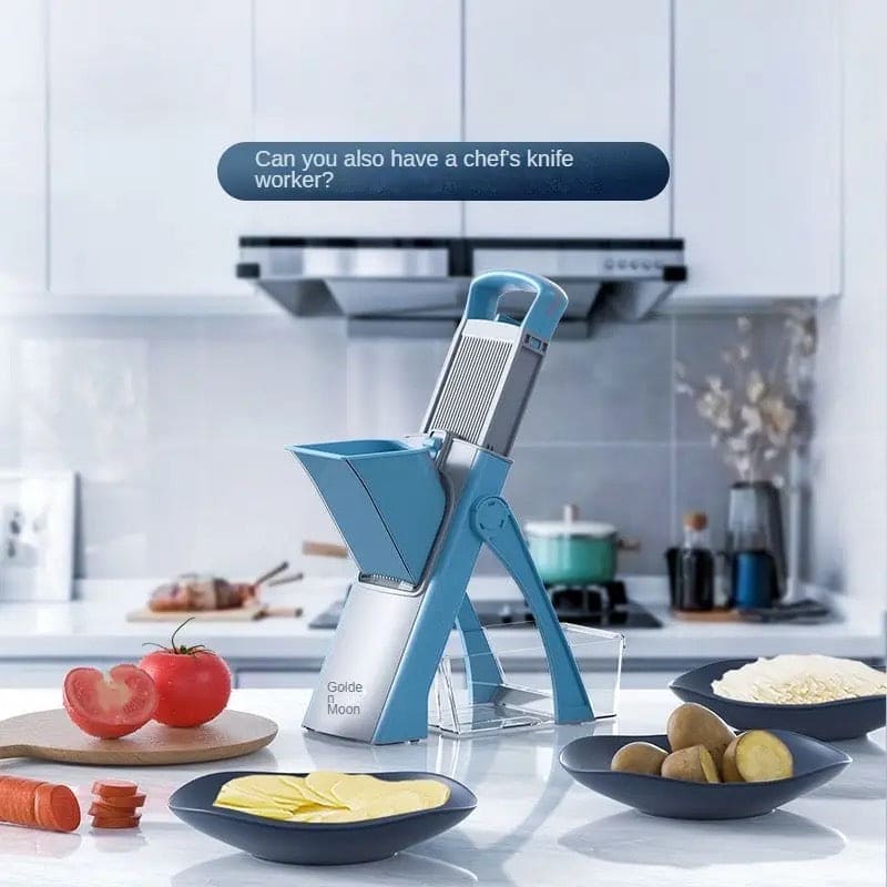 Upgraded Kitchen, Larger Food Port, Food Slicer, Potato Fryer, Adjustable
